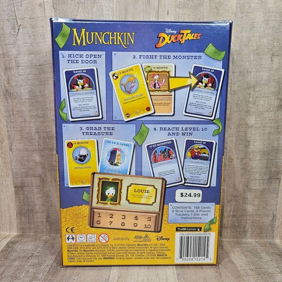 Munchkin Disney DuckTales Steve Jackson Game NEW Sealed Duck Tales - Picture 2 of 2